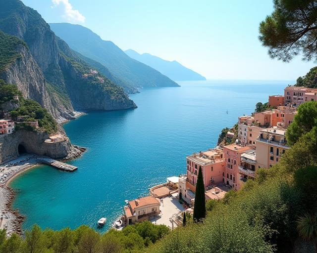 Vista panoramica di Positano, Costiera Amalfitana